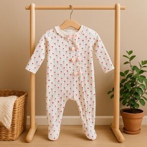 kate spade White and Red Floral Kids One Piece